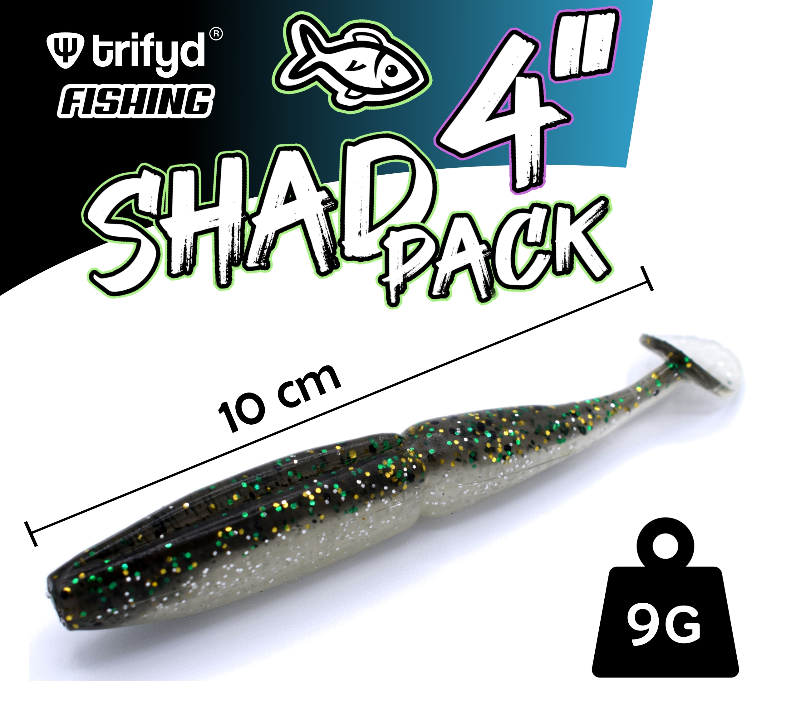 trifyd® Fishing - Leurre Souple XT10 de 10 cm pour Peche du